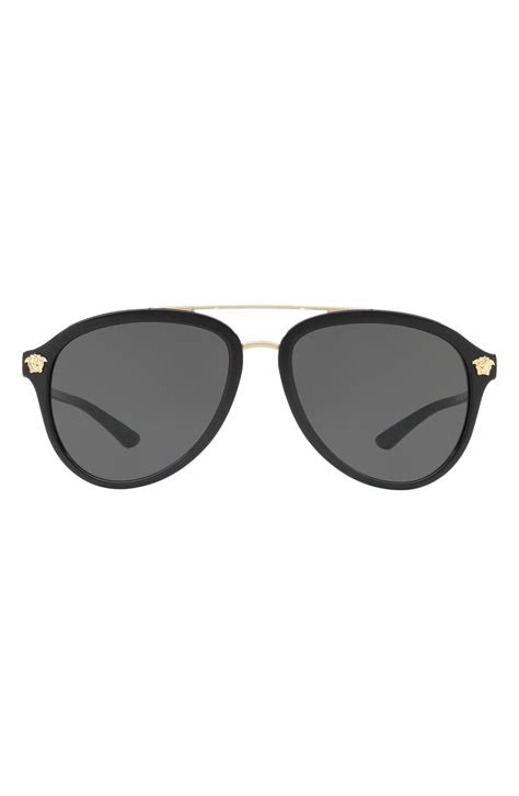 versace rock icons 58mm aviator sunglasses|Versace aviator sunglasses women new.